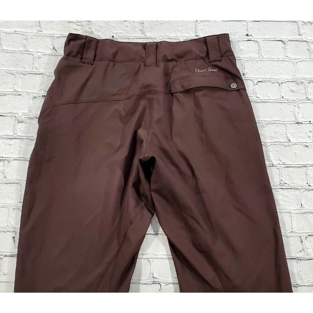 Pearl Izumi Cycling Capri Pants Brown Flat Front Straight Leg WOMENS SZ LARGE - Picture 7 of 7